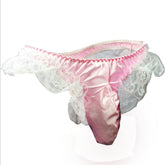 Men's Sexy Lace Briefs Sissy Pouch G-String